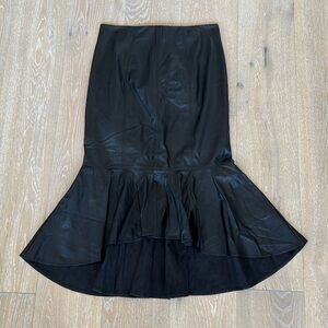 New York & Co. faux leather hi low peplum skirt. Size 4. Barely worn.